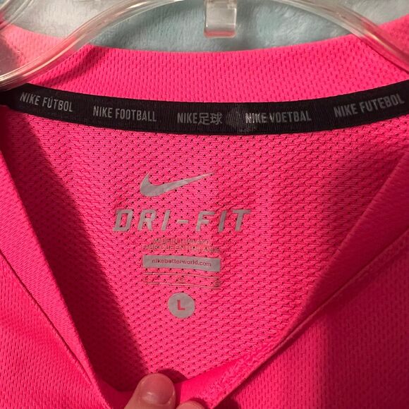 Nike FC Barcelona 2014-2015 Neon Pink Training Jersey Top Men’s L Large Soccer - Picture 3 of 5